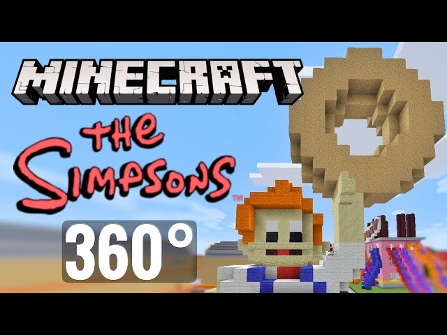 360° video Minecraft The Simpsons Lard Lad Donuts virtual reality 360  videos realidad virtual  vr