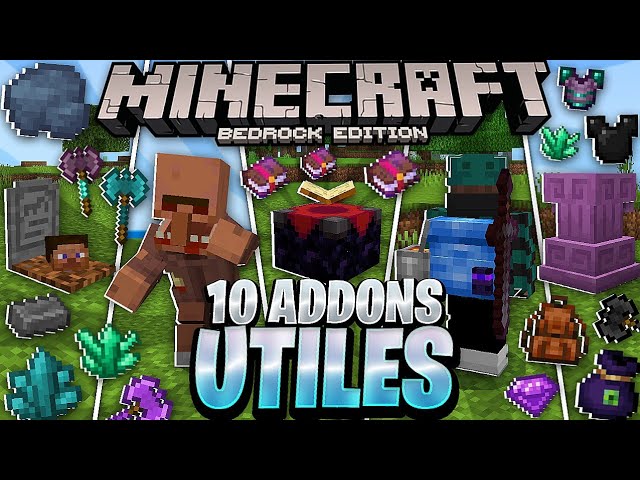 😮Top 10 USEFUL ADDONS for MINECRAFT 1.20 (BEDROCK and PE)⭐ADDONS FOR MINECRAFT PE 1.20