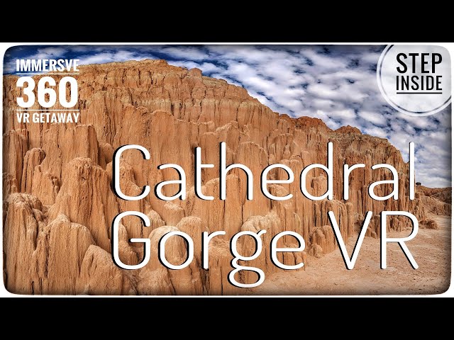 Descend into Cathedral Gorge VR 🤯🏞️🤯 Awe-Inspiring Natural Wonders (360°)