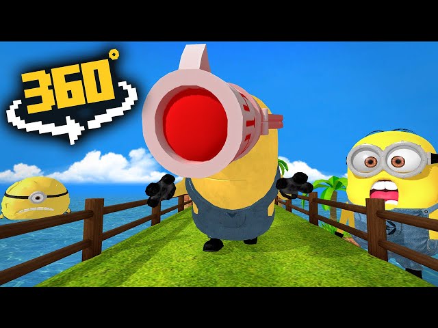 Giant Mega Minions Mel Chase You! | 360° VR Animation