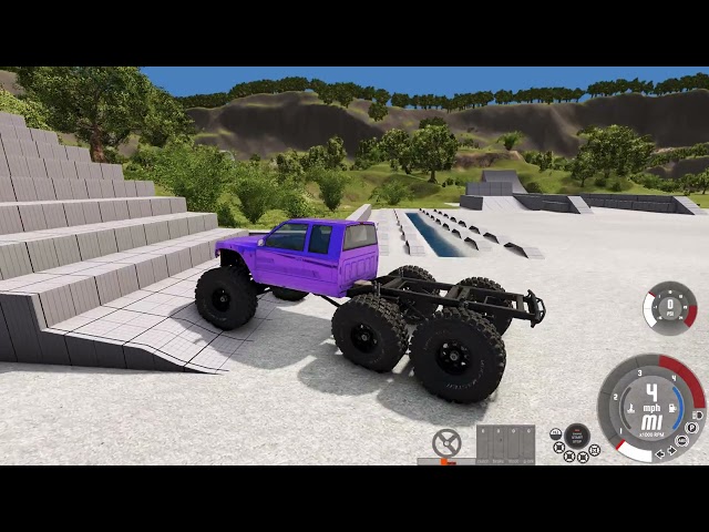 BeamNG.Drive- My 6x6 build with bigger tires and a bit more clearance