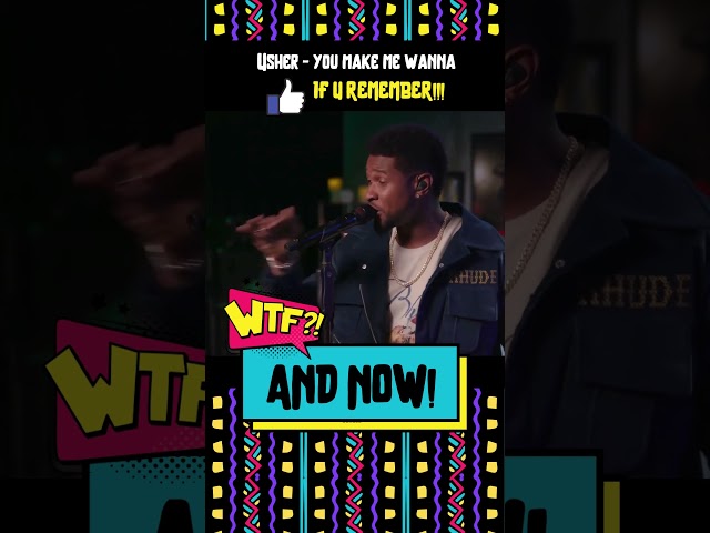 Then vs Now: Usher - U Make me wanna LIVE  #90s #90smusic #viral #newjack  #goldenera #rnb #usher