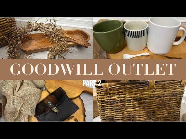 GOODWILL BINS OUTLET SHOP WITH ME & HAUL THRIFTING FOR HOME DECOR THRIFT STORE part 2