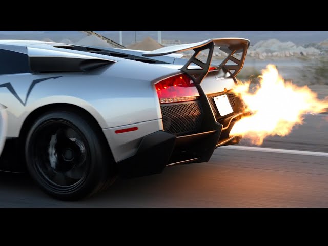 Lamborghini Murcielago LP670 SV best sounding video [4K] MASSIVE FLAMES, HEADPHONE USERS BEWARE!!