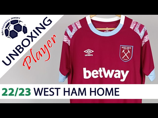 West Ham United Home Jersey 22/23 (JJSport24) Player Version Unboxing Review