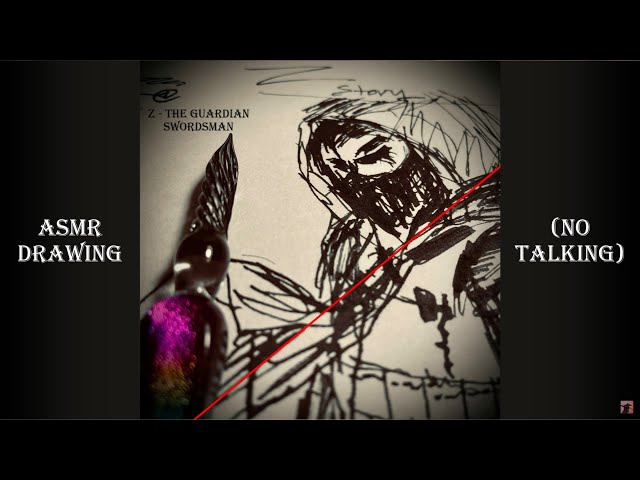 E4: Nexus of Memories | ASMR no talking | Drawing a ancient warrior with Glass pen