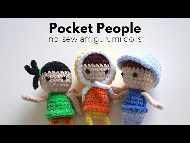 Crochet this easy Mini Me Doll! "POCKET PEOPLE" Amigurumi Tutorial