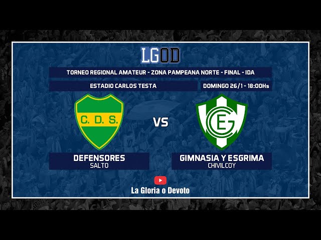 Defensores (Salto) vs Gimnasia y Esgrima (Chivilcoy| Final | Ida | ZPN | Torneo Regional Amateur