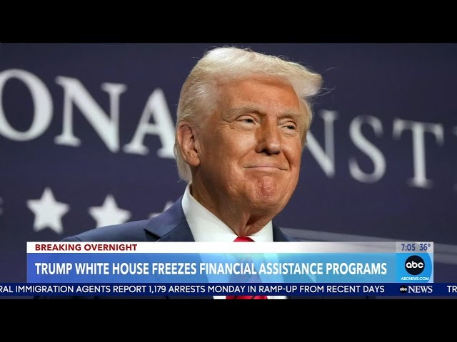 Trump White House freezes financial assistance programs