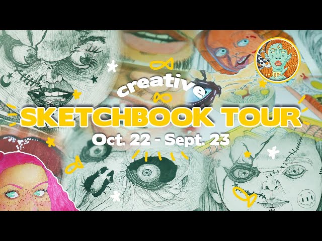 Creative Sketchbook Tour (Oct. 2022 - Sept. 2023) | Pisces Illustrations