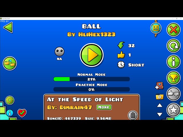 'ball' Showcase // Level by HliHex1323 // Geometry Dash 2.204