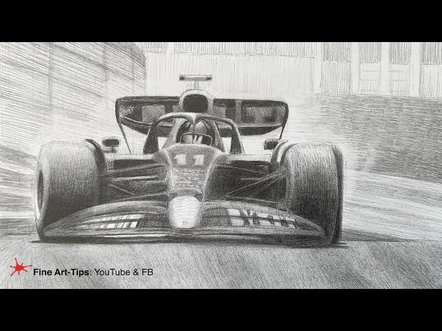 HOW TO DRAW AN F1 CAR (Sergio Pérez - Monaco GP)