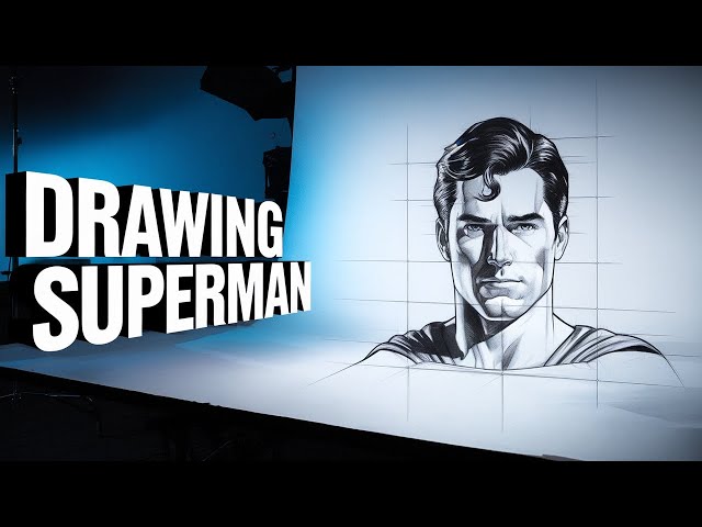 I Created Epic Superman Artwork Using Only a Pencil.