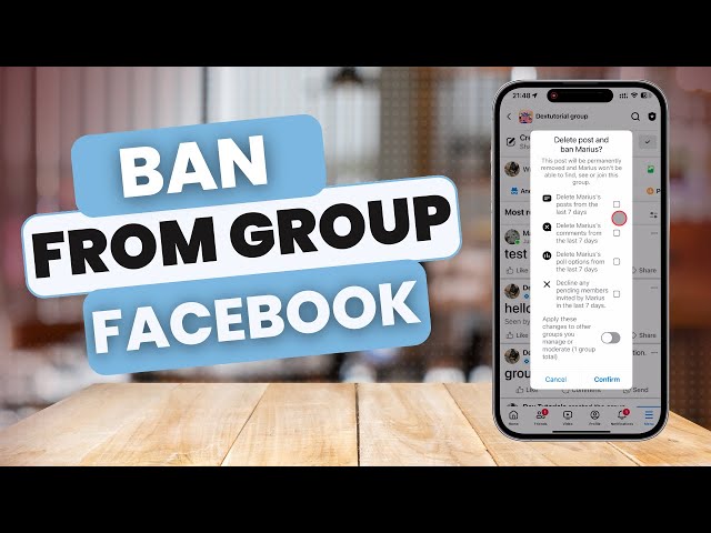 How To Ban A Person From A Facebook Group