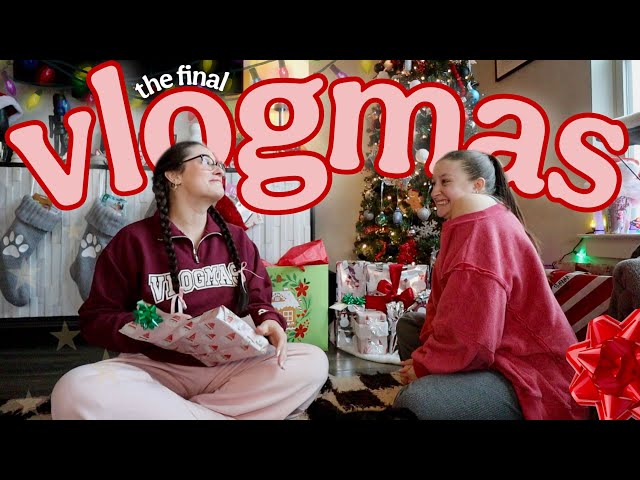 the last day of VLOGMAS ❤️ open gifts with us, Christmas HAUL, quality time and more!