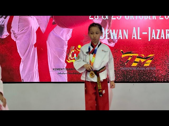 GOLD POOMSAE INDIVIDUAL Kejohanan Taekwondo Antara Sekolah-sekolah Negeri Selangor 2023