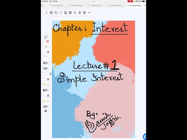 Interest || Simple Interest || Lecture # 1: #olevel #XI #charteredaccountant #bba #commerce