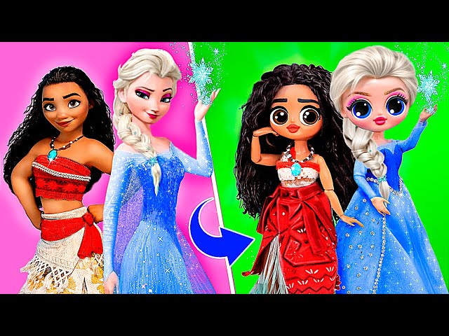 Elsa Di Dunia Moana 2! 32 Kreasi Boneka LOL OMG Disney Frozen