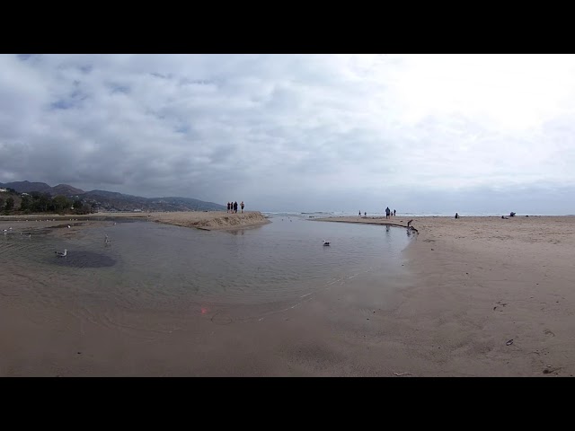 Malibu Lagoon breach mouth open