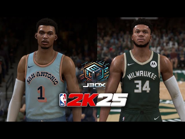 NBA 2K25 PC New Gen Mods | San Antonio Spurs vs Milwaukee Bucks