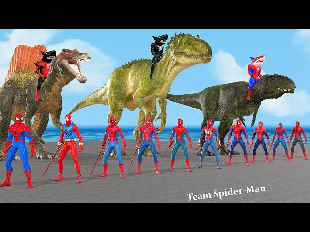 Siêu nhân nhện🔴SPIDER-MAN Team || Return of Venom 3 THE LAST DANCE  -  🦖Dinosaur T-rex Attack Joker