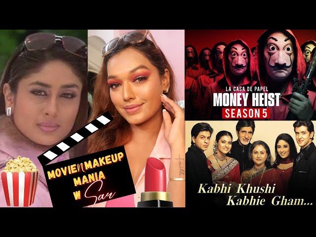 Recreating Poo's Makeup and Discussing K3G and MONEY HEIST S5| Friday Night Movie'N'Makeup w Sar