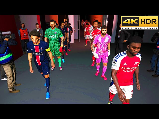 PES 2025 | Arsenal vs PSG | UEFA CHAMPIONS LEAGUE A.I. PREDICTION @ 4K 60FPS HDR