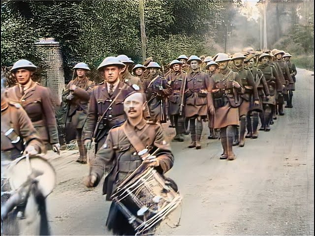 Stunning footage of the Battle of the Somme (1916): Complete 72 min. film, A.I. enhanced & colorized