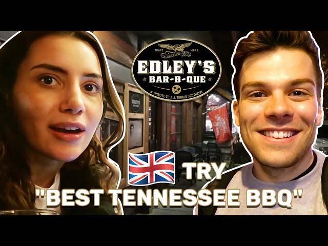 🇬🇧 British Try "BEST BBQ IN TENNESSEE" @ Edley's BAR-B-QUE ! 🇺🇸 | NASHVILLE Series!