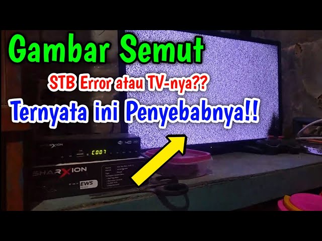 Penyebab TV Tampil Gambar Semut Pada Set Top Box SHARXION