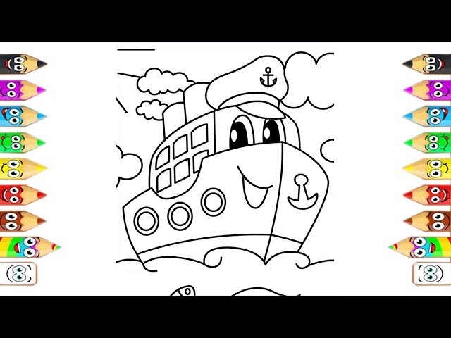 VEHICLES Coloring Pages for Kids | Colors Transport for Toddlers | Learning Videos | Kids School