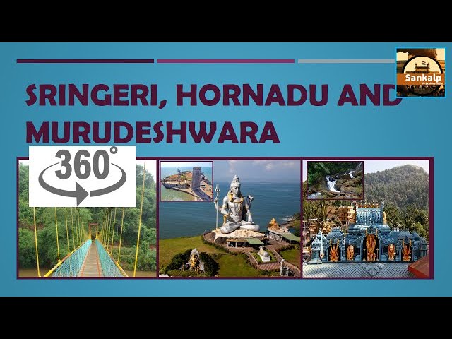 360 Video | Sringeri hanging Bridge | Water Falls | Hornadu Temple | Murdeshwar temple | Gopura