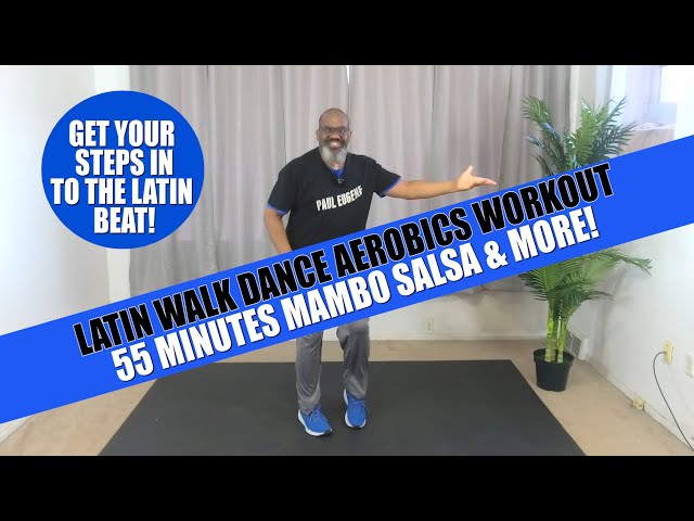 Latin Walk Dance Aerobics | 55 Minutes | Merengue Salsa | Get Your Steps In To The Latin Beat!