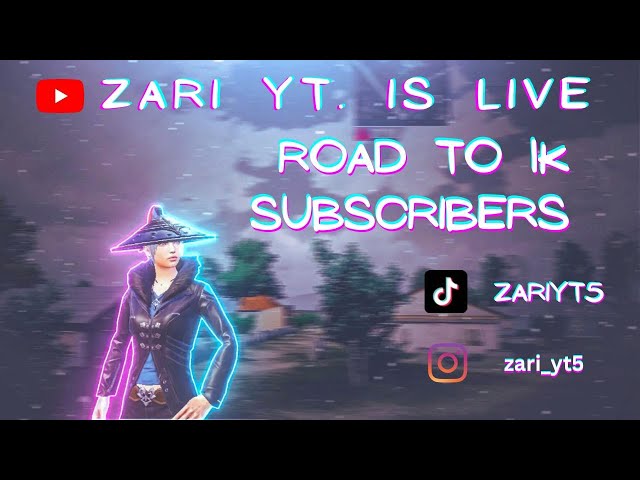 ROAD TO CONQUEROR 👑 ZARI YT IS LIVE NEAR TO 1K  #pubgmobiledays   #pubg