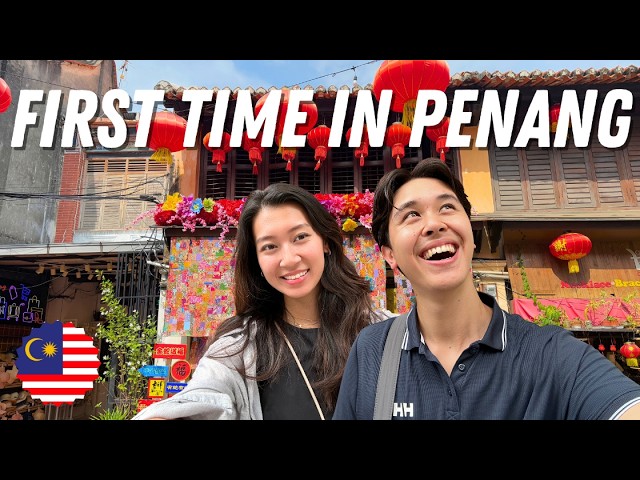 First days in PENANG, MALAYSIA 🇲🇾 Food, Temples, George Town, Food halls and more!