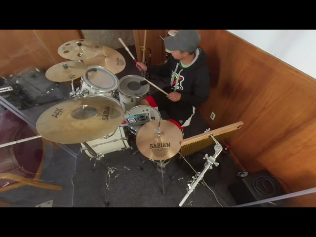 (SHORT) VR180 airshom Drum Cover test -  Morray Can't Use Me