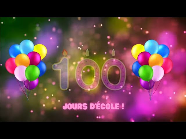 🎶🎉 100 JOURS D’ÉCOLE ! 🎶Une Chanson Amusante pour Enfants 🎉🎶