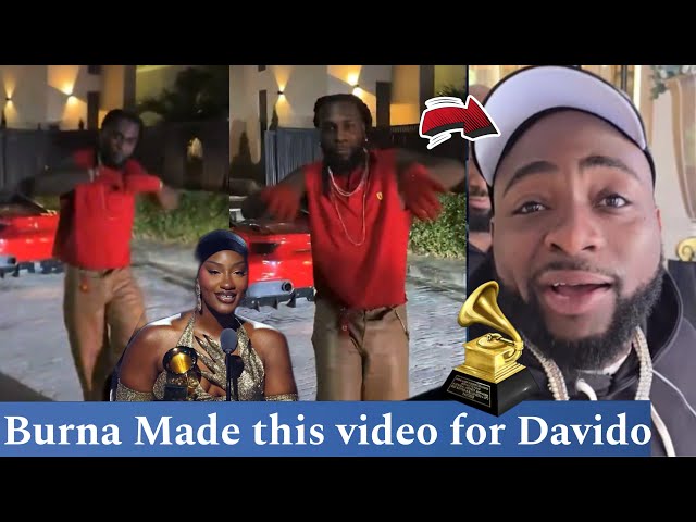 BURNA BOY DANCE AND MOCK DAVIDO AS THEY REVEAL DAVIDO WILL NEVER WIN GRAMMY