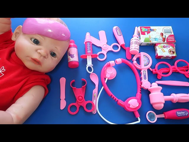 ASMR  satisfying Doctor's box set--Baby Alex got sick-reborn treatment for colds