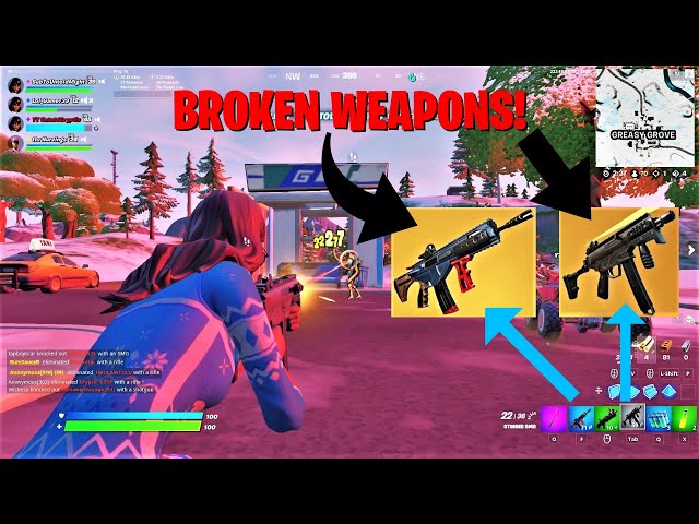 The New Weapons in Fortnite Chapter 3 Are OVERPOWERED! (MK-7 AR & Stinger SMG) | UntoldMight #Shorts