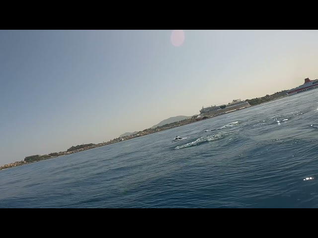 YAMAHA SVHO WAVERUNNER RIDE WITH DOLPHINS IN CORFU ISLAND GREECE