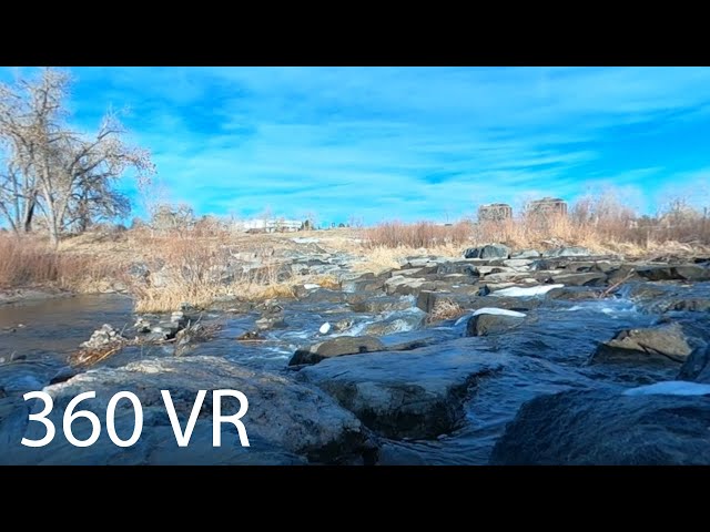 360 VR Ambient Nature - Relaxing Waterfall [5K]