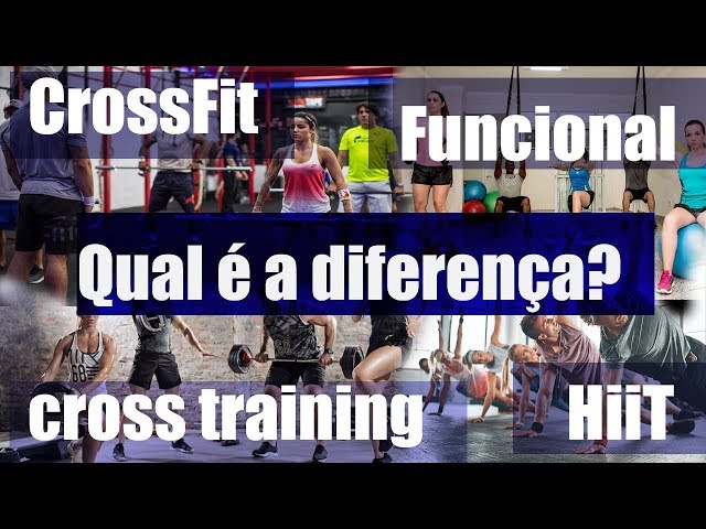 Qual a  diferença entre CrossFit, cross training, hit e treinamento funcional.