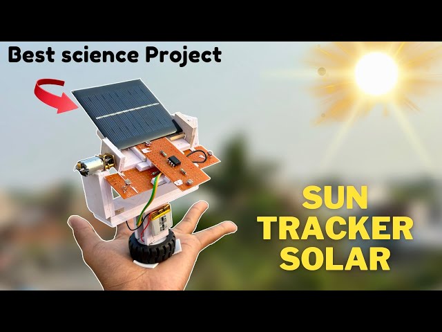 Sun Tracker Solar Panel - for 100% Energy | Dual Axis Without Arduino | Best science Project