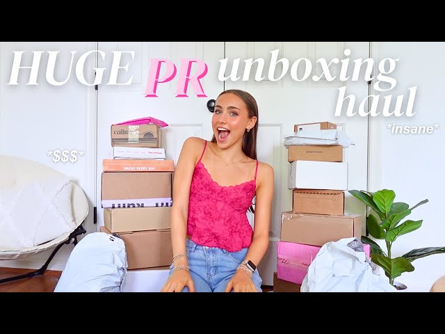 HUGE pr package unboxing haul *insane*