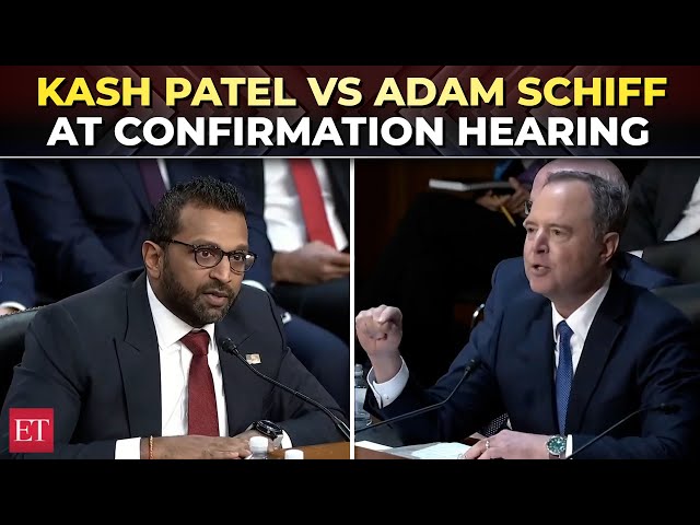 Kash Patel vs Adam Schiff heated confrontation over Jan 06 song at confirmation hearing