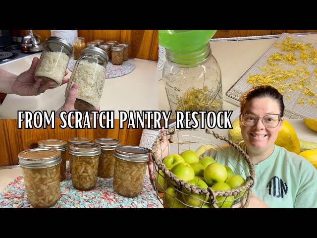 Homemade Pantry Restock || Making Homemade Food Convenient || LOVE FREE FOOD