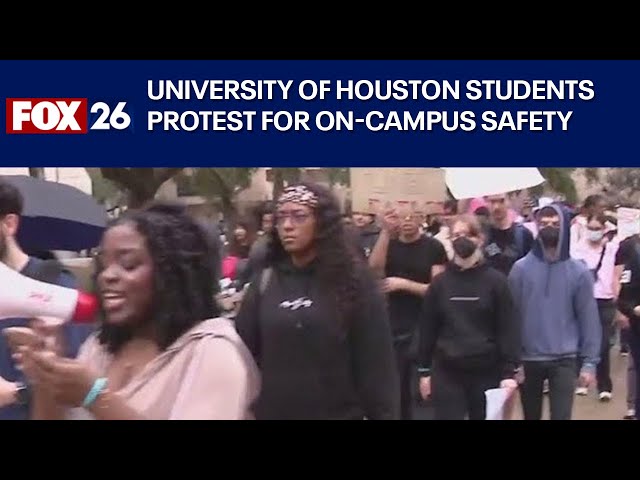 University of Houston crimes prompt student protest for safety