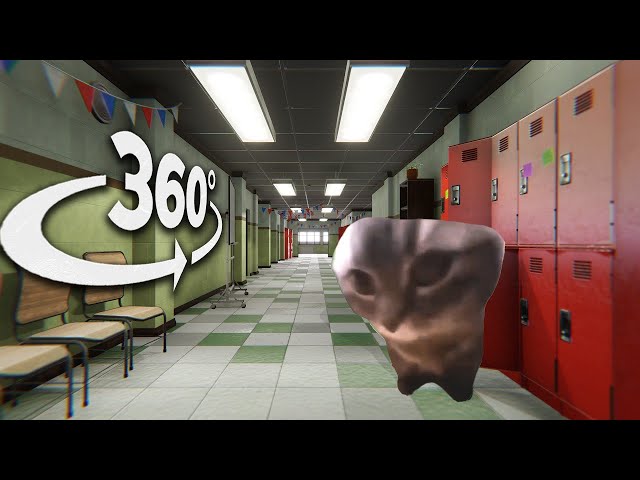 360° CHIPI CHIPI CHAPA CHAPA CAT   In YOUR School   4K VR 360 Video