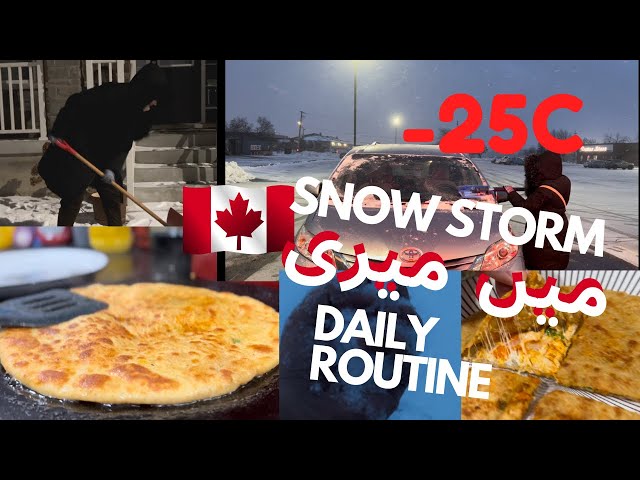 My Daily Routine in Canada Snow Storms 🇨🇦 | What I do to Cope Snowstorms in Canada 🇨🇦